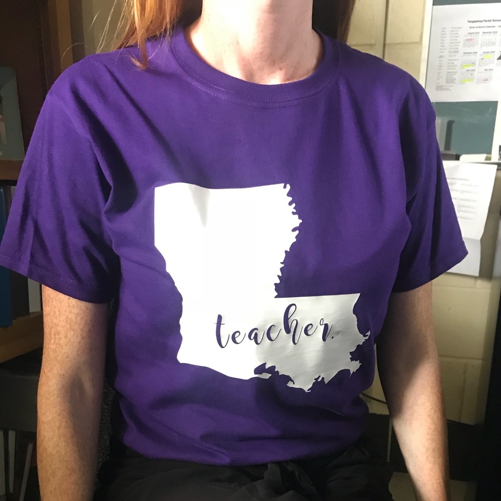 Louisiana “teacher.” shirt